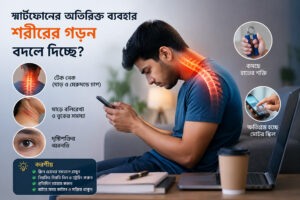 স্মার্টফোনের অতিরিক্ত ব্যবহার কি সত্যিই শরীরের গড়ন বদলে দিচ্ছে?